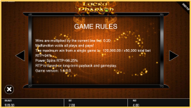 Lucky Pharaoh Website